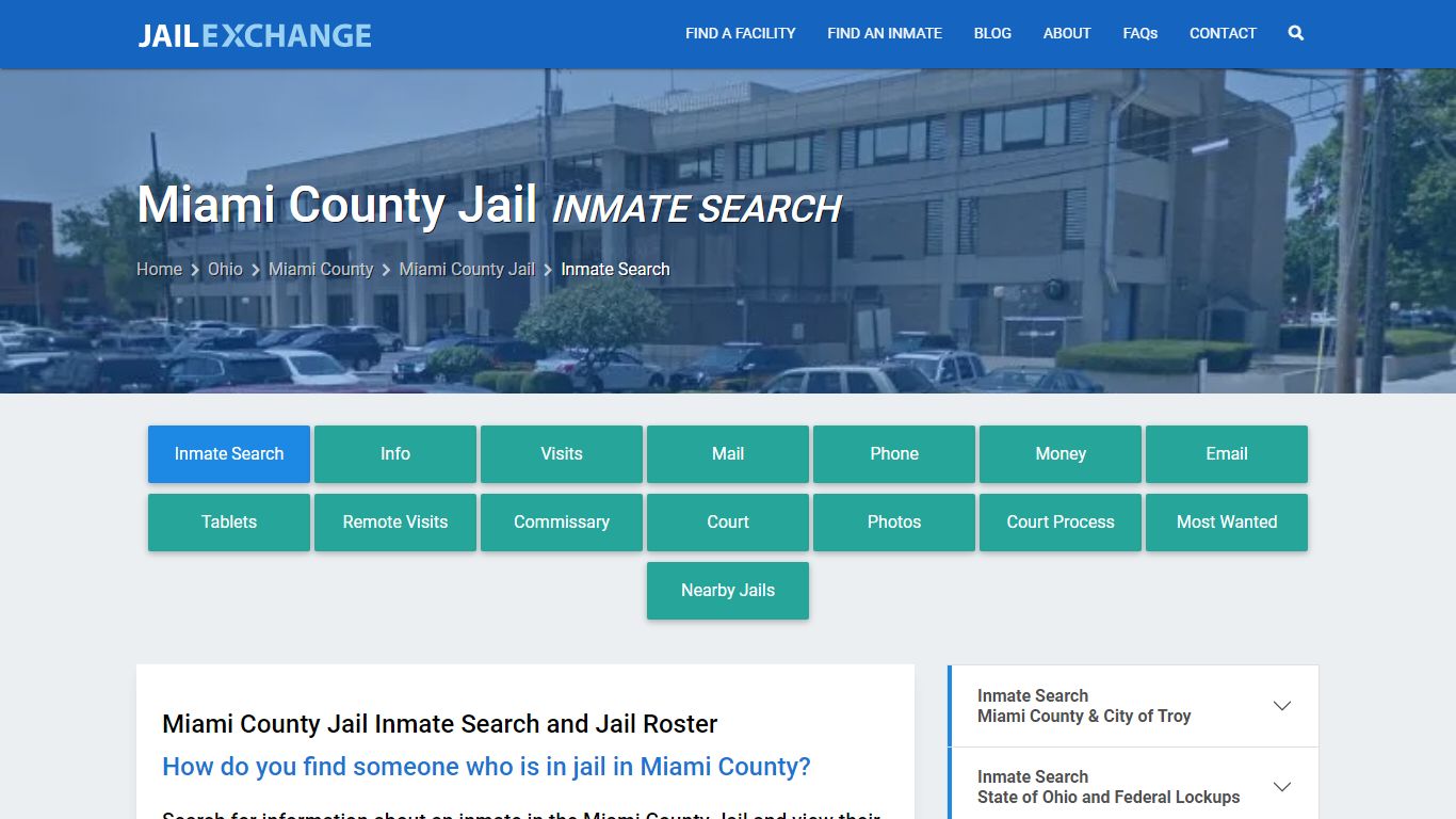 Inmate Search: Roster & Mugshots - Miami County Jail, OH - Jail Exchange
